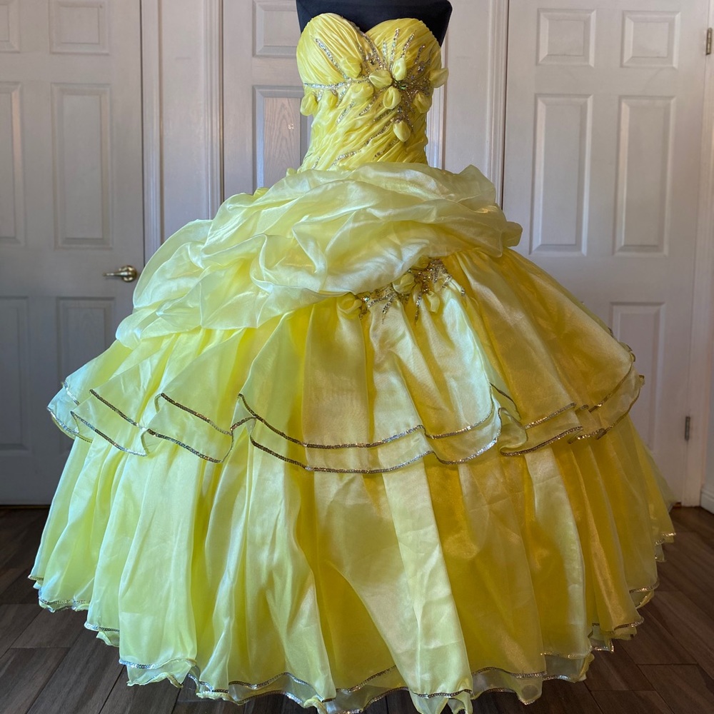 Yellow Quinceañera Dress